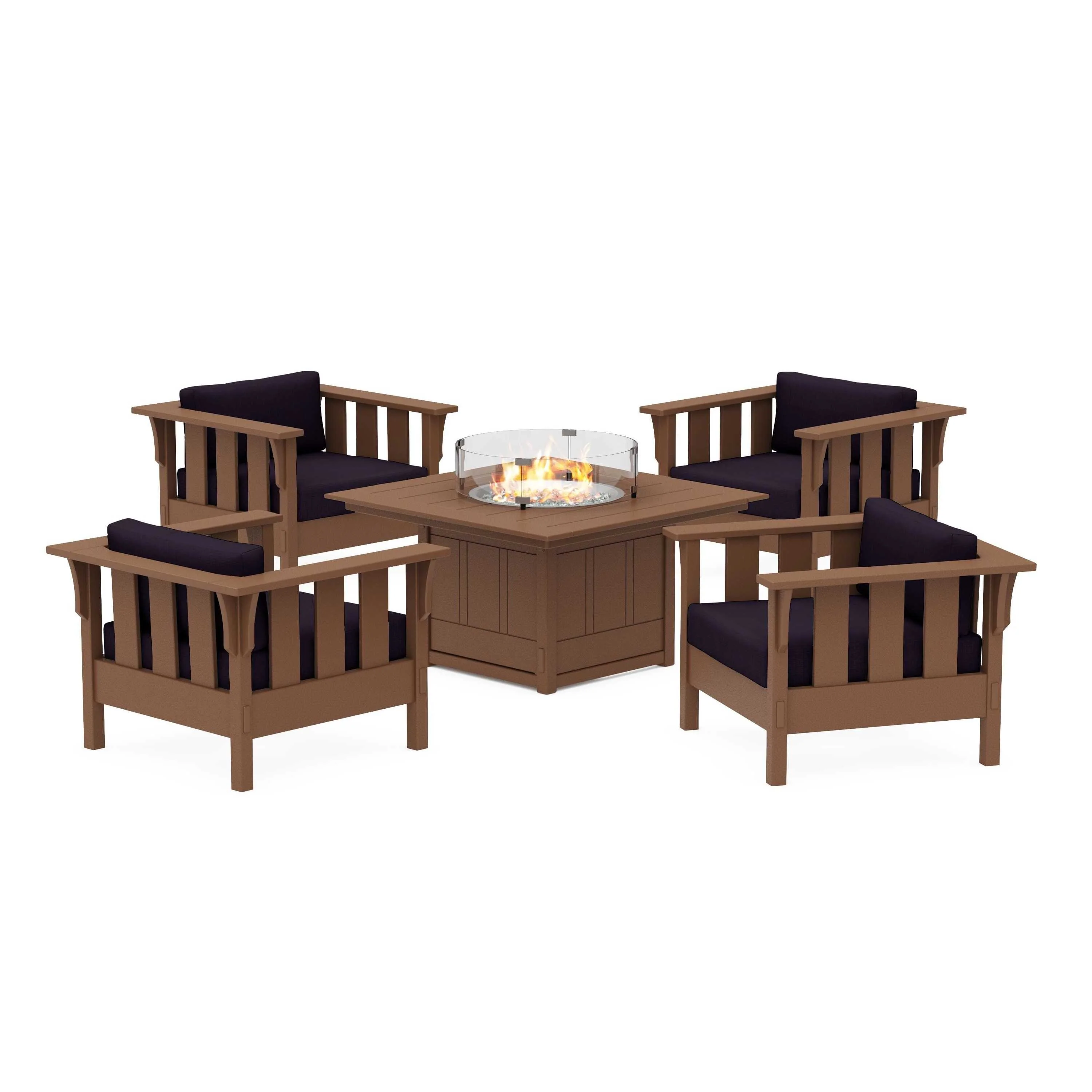 Acadia 5-Piece Deep Seating Set with Fire Pit Table - Image 105
