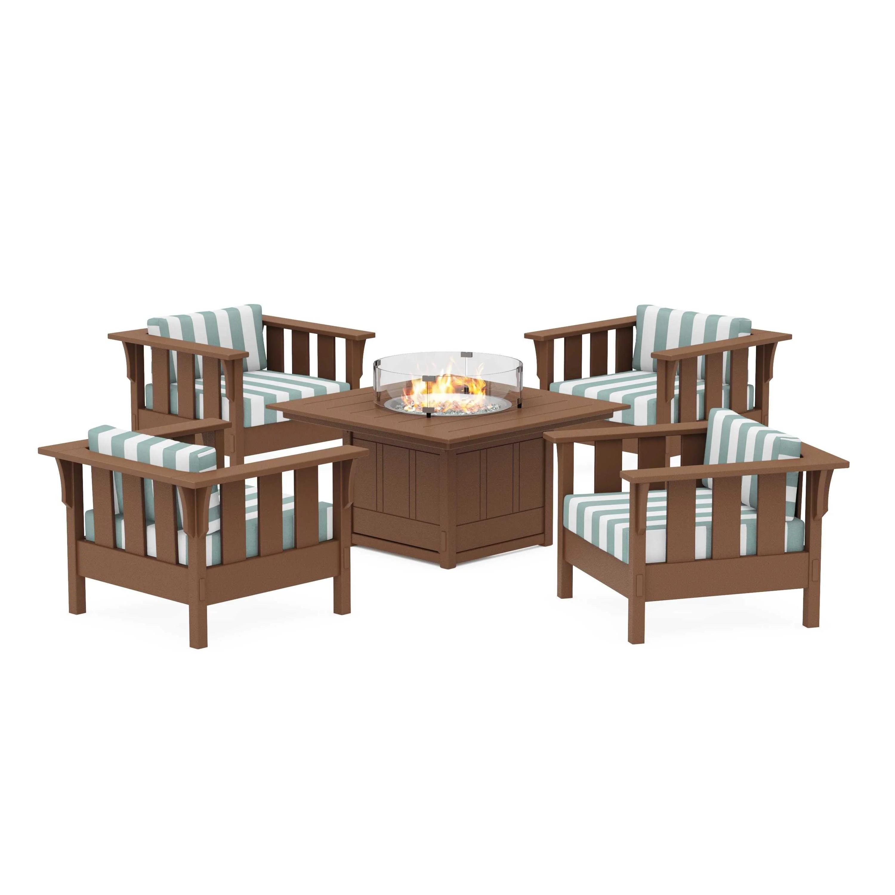 Acadia 5-Piece Deep Seating Set with Fire Pit Table - Image 111