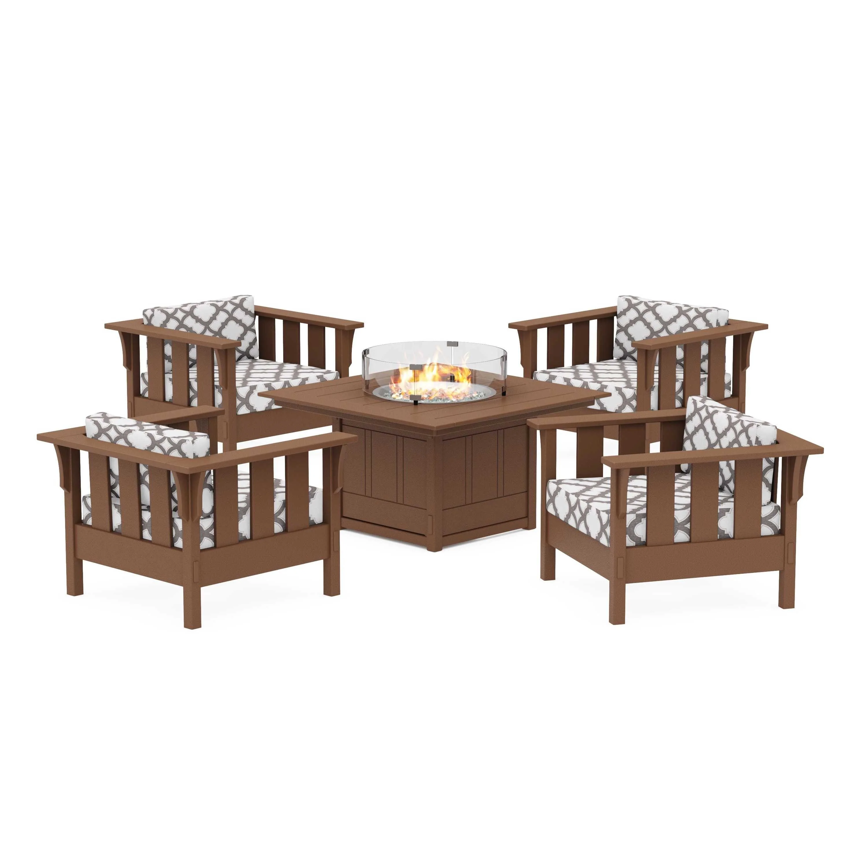 Acadia 5-Piece Deep Seating Set with Fire Pit Table - Image 116