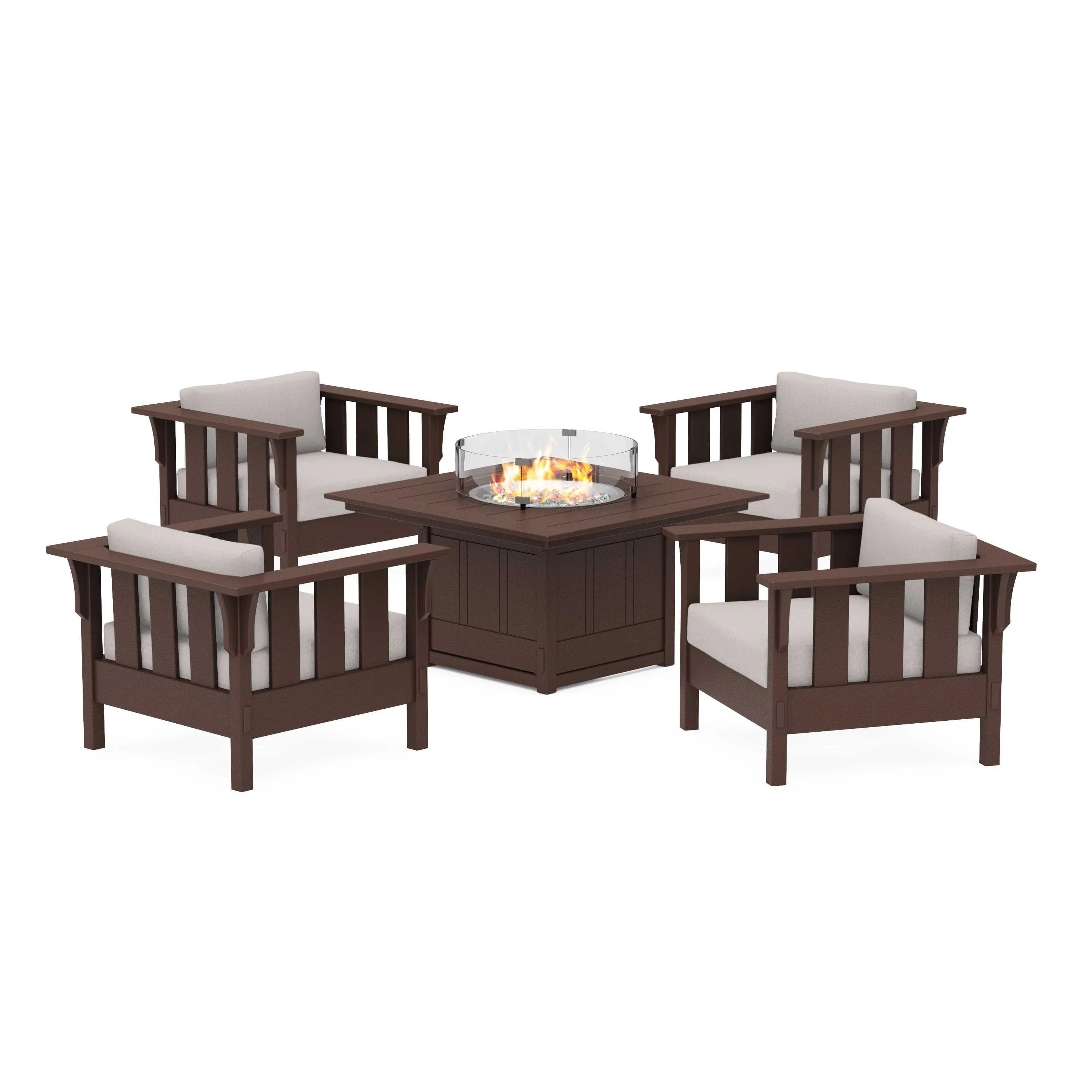 Acadia 5-Piece Deep Seating Set with Fire Pit Table - Image 159