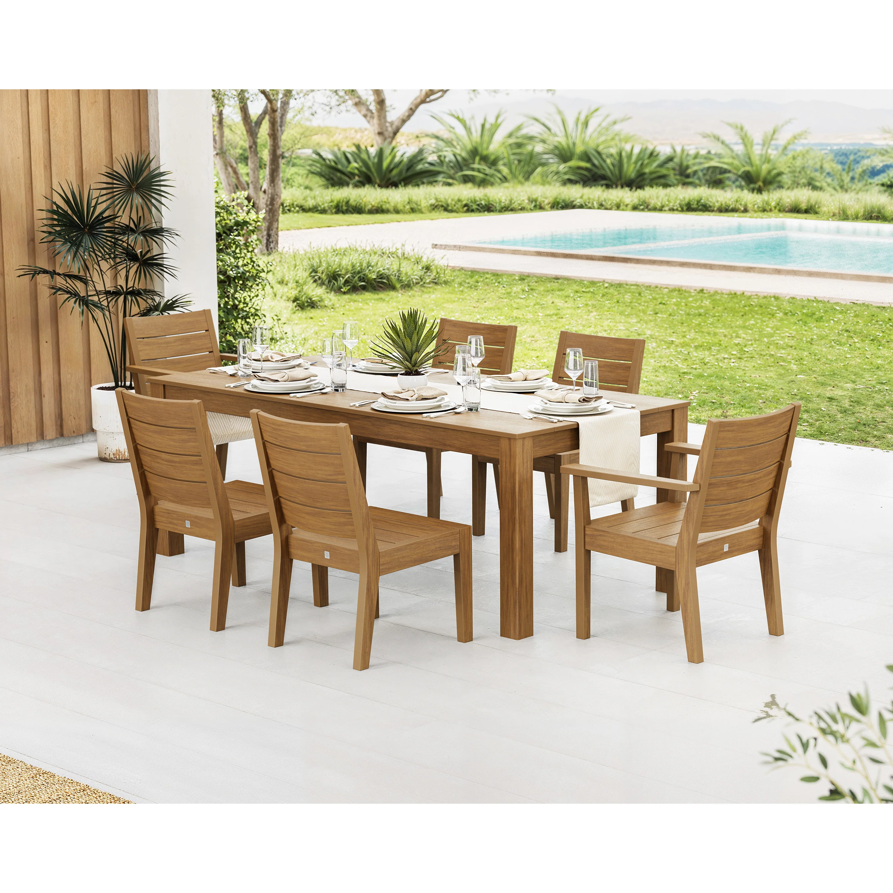 Latitude 7-Piece Dining Set - Parsons 84"