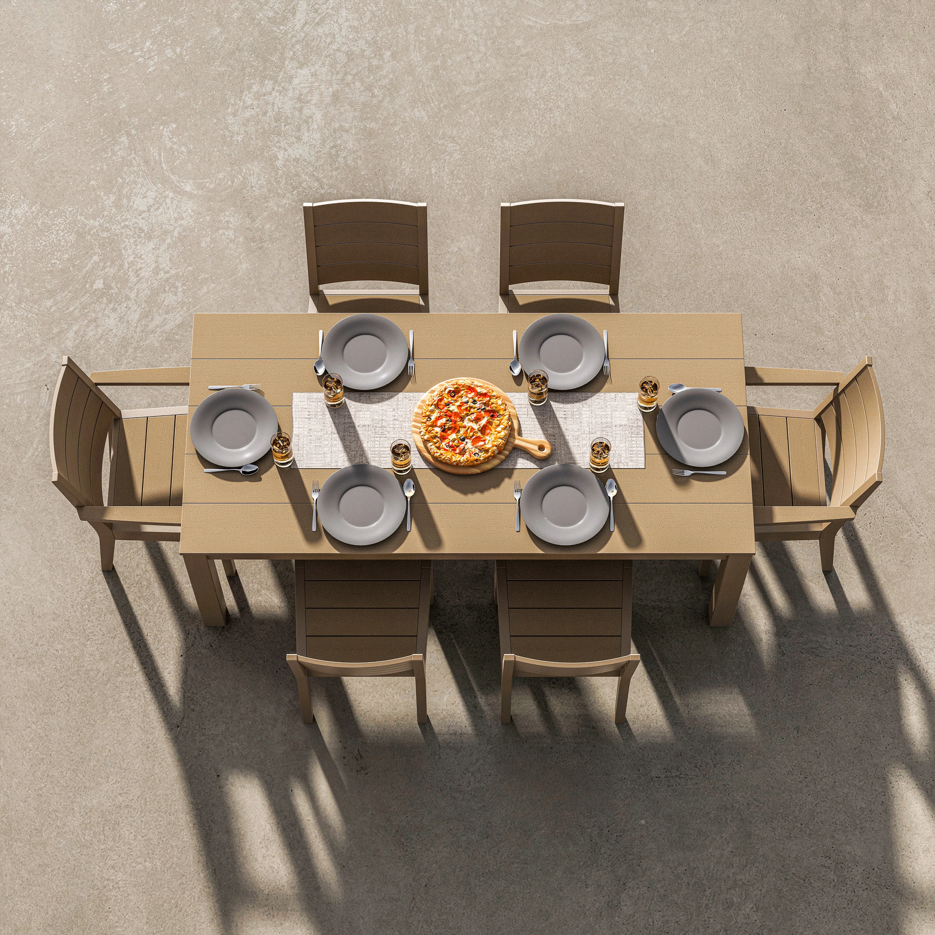 Latitude 7-Piece Dining Set - Parsons 84" - Image 2