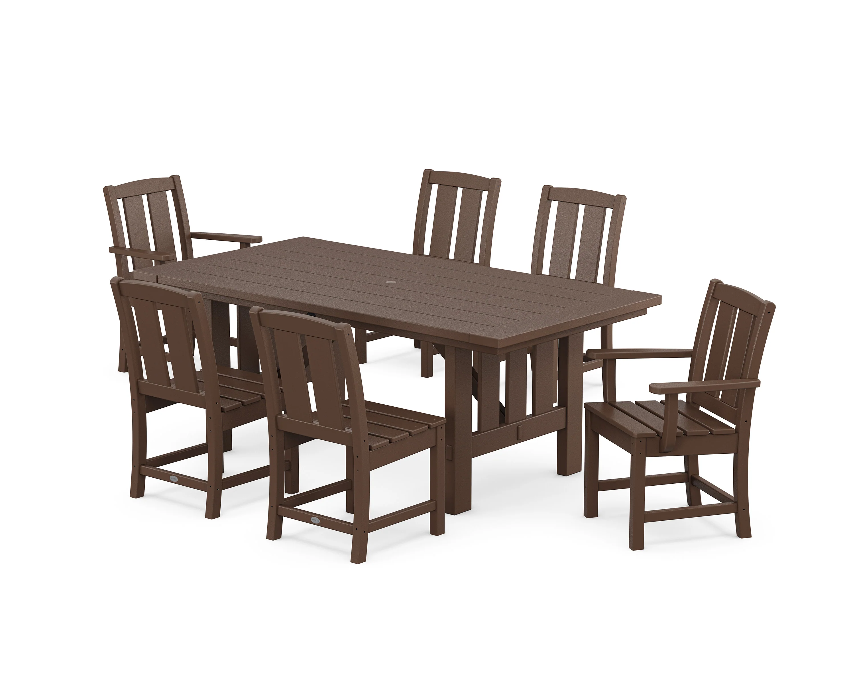 Mission 7-Piece Dining Set with Mission Table - Image 4