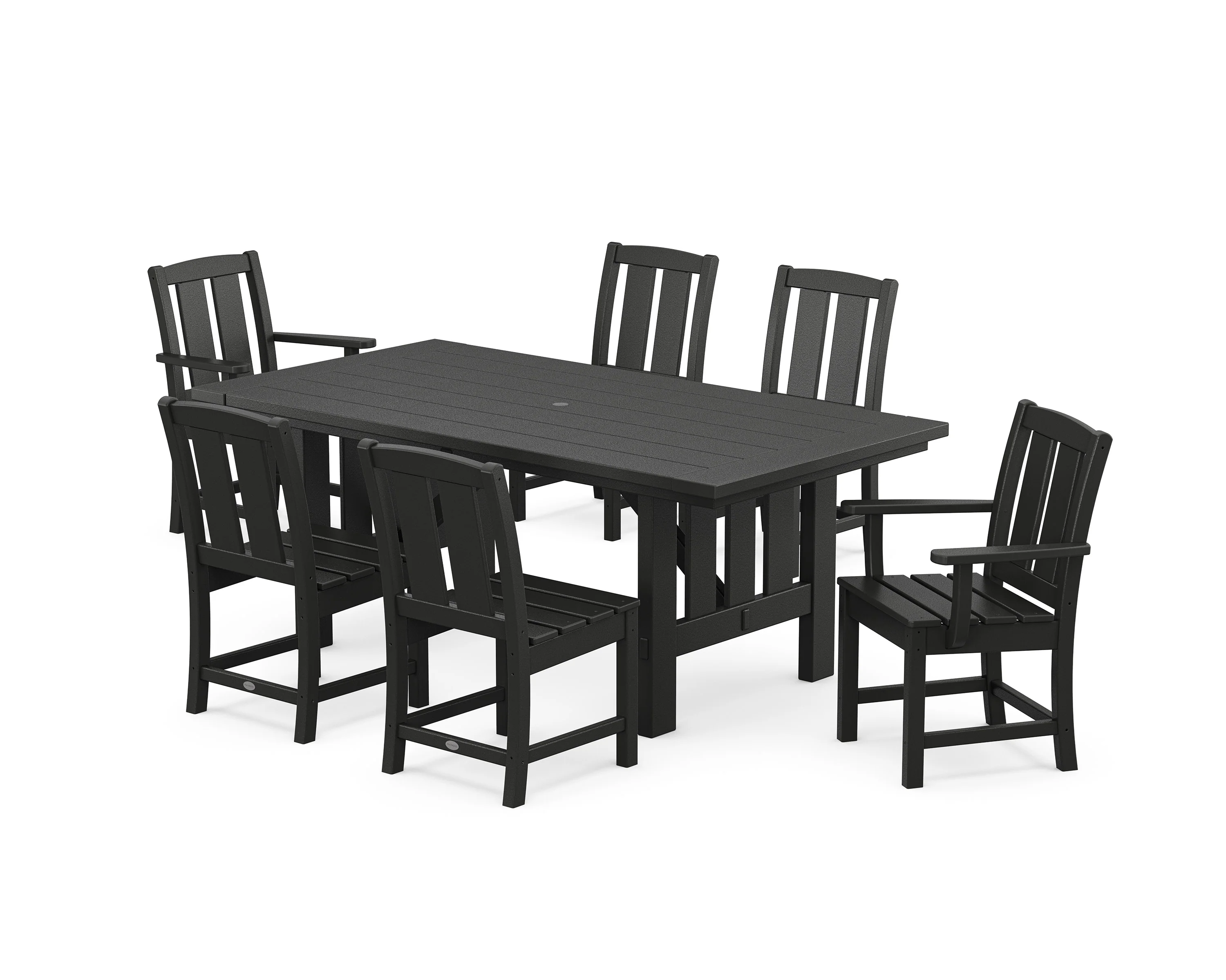 Mission 7-Piece Dining Set with Mission Table - Image 5