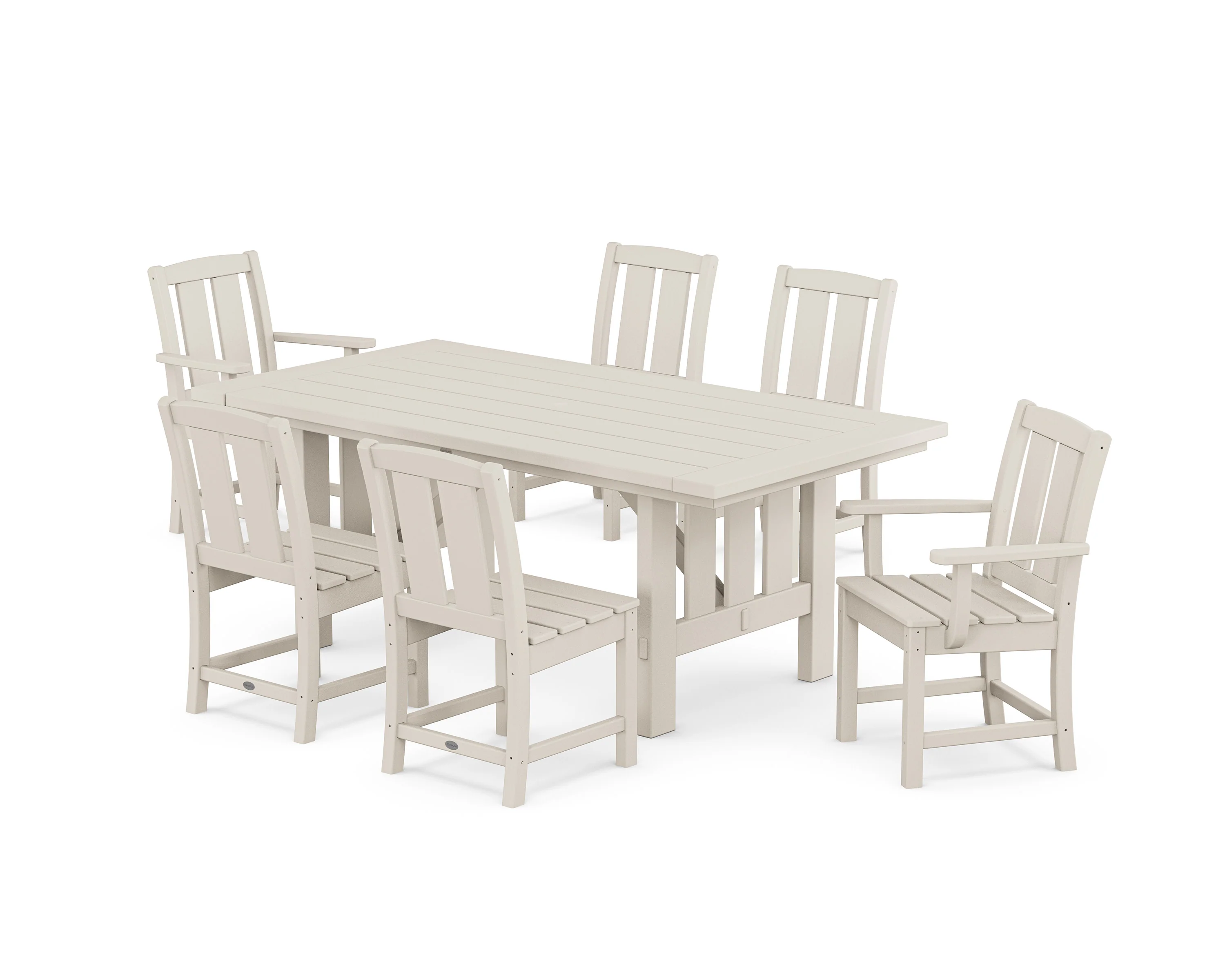 Mission 7-Piece Dining Set with Mission Table - Image 6