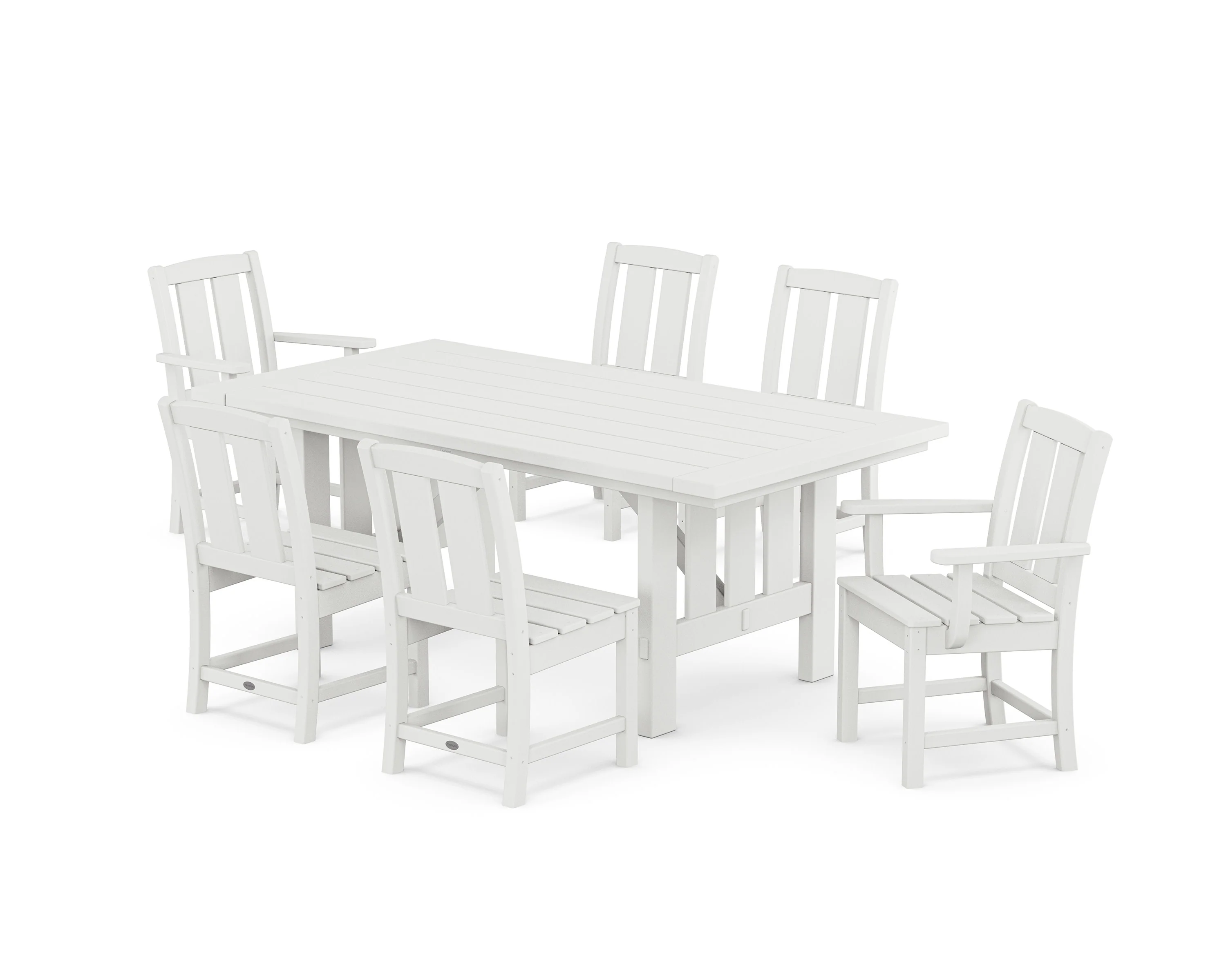 Mission 7-Piece Dining Set with Mission Table - Image 8