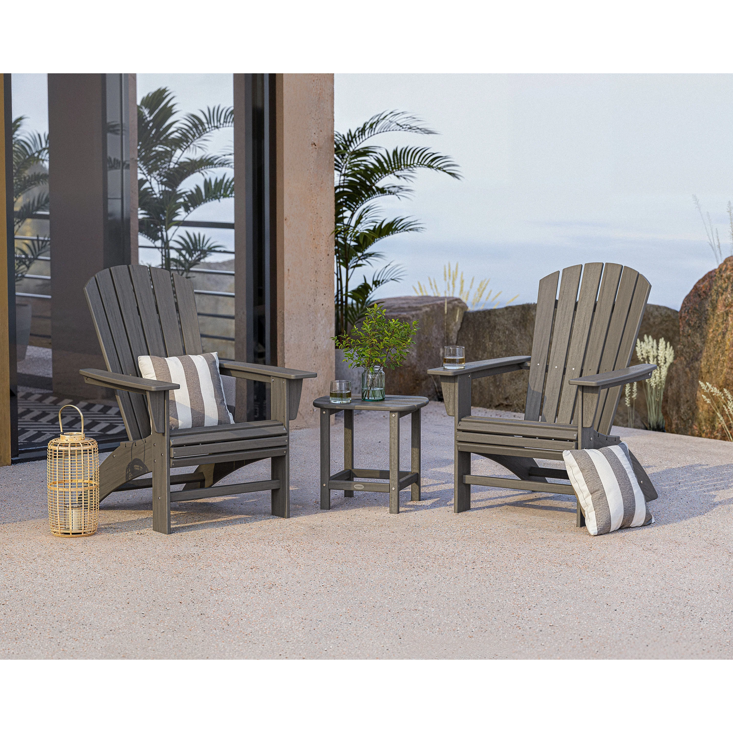 Nautical 3-Piece Curveback Adirondack Set - Image 4