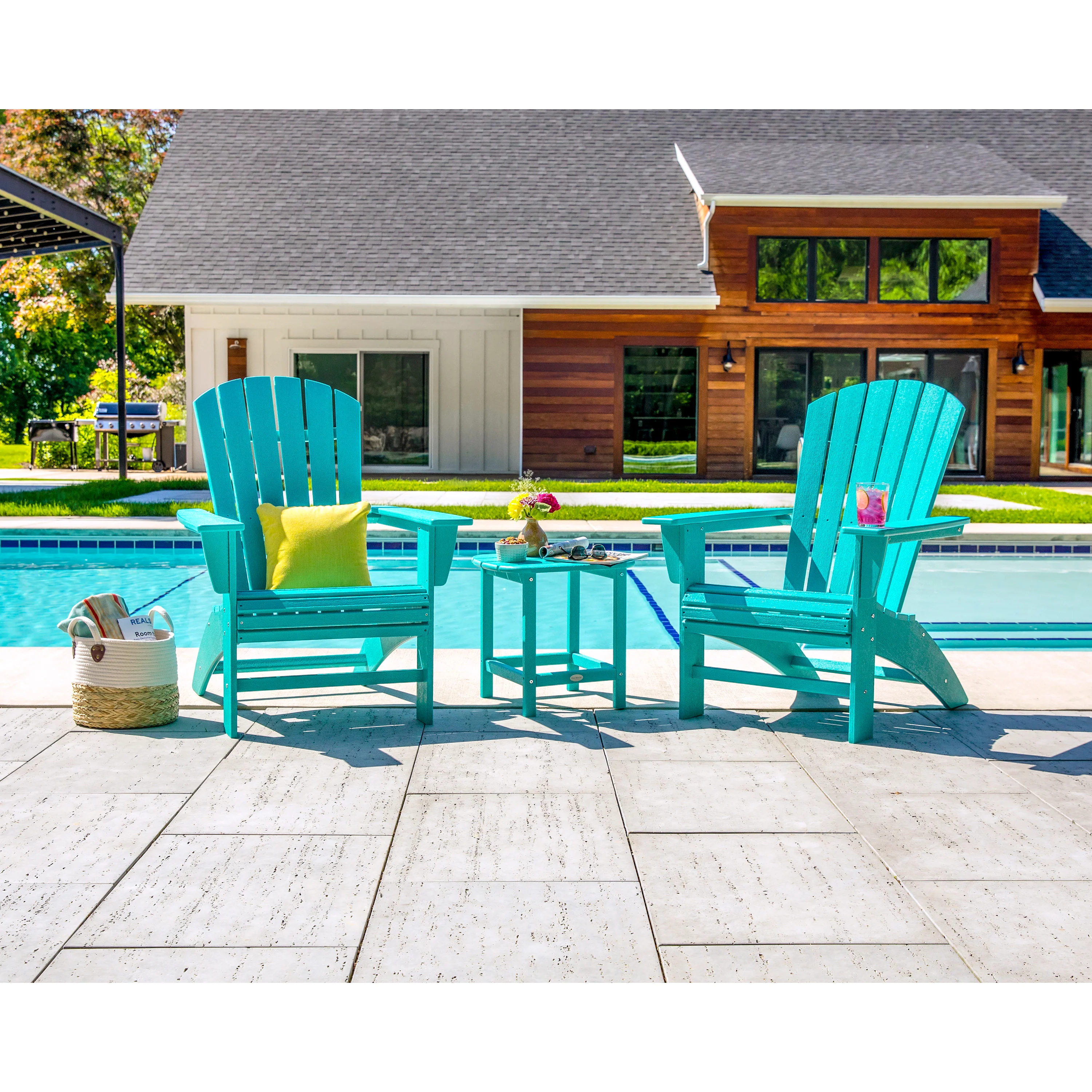 Nautical 3-Piece Curveback Adirondack Set - Image 5