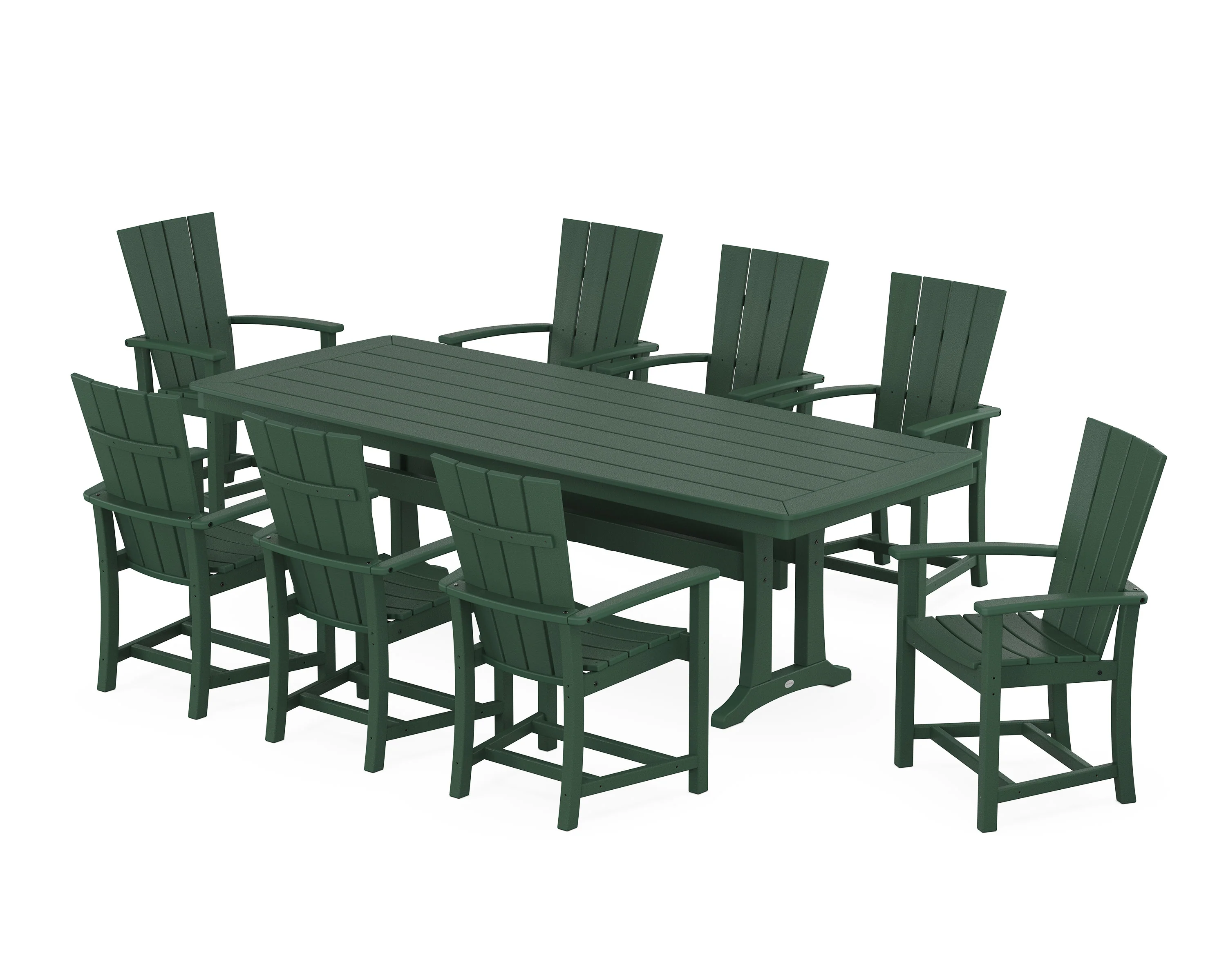 Quattro Adirondack 9-Piece Dining Set with Trestle Legs - Image 6